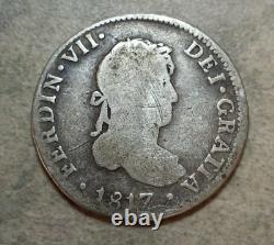 5 Coin Lot of 1 & 2 Reales Assorted Dates, Countries, & Conditions Silver