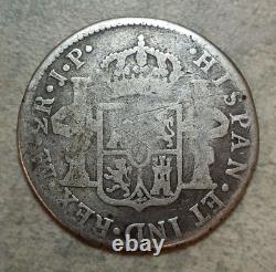 5 Coin Lot of 1 & 2 Reales Assorted Dates, Countries, & Conditions Silver