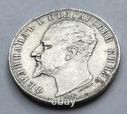 5 Leva 1894 KB Bulgaria Ferdinand I Silver