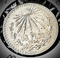 5 Mexico Un Pesos Silver Unc Beauties