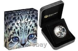 5-coin set 2016 Cubs Tiger Jaguar Snow Leopard White lion Lynx Silver 2.5 oz