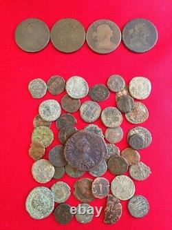 60 Coins From Estate Collection? Roman, World, Old Early US 1800s GOLD SILVER