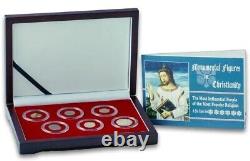 6 Monumental Figures in Christianity 6 Coin Box Set Porcius Festus St Helena