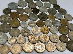 70 Different Coins Cultural Country Silver Copper Gold