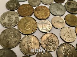70 Different Coins Cultural Country Silver Copper Gold