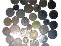 73pcs OLD Mixed World Foreign Coins Collection/ Lot with silver