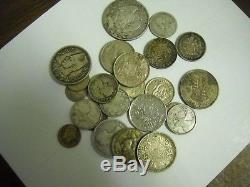 7 Ounces Mixed World Silver Coins Europe Central & South America FREE Ship