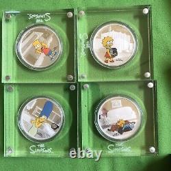 7 Simpsons coins from the perth mint australia with free shipping! Tuvalu