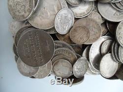 871 gms. 925 Great Britain and World Sterling Silver Coins Bulk Lot