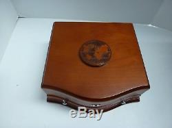 8 1 oz Silver Coins of the World with Wood Presentation Box