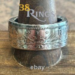 90% SILVER France 5 Francs COIN RING 1870-1878 SIZE 7-14 French World War 1 Euro