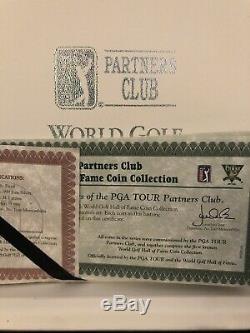 999 Fine Silver PGA Tour Partners Club World Golf Hall Of Fame Coin Set