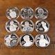 9 Pack World Golf Hall Of Fame 1oz Silver Coin Lot Hogan Palmer Player And More