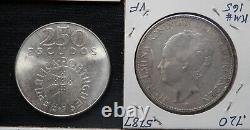 9 World Silver Coins, Circ & Unc, From 9 Diff Countries (see List), Lot #396
