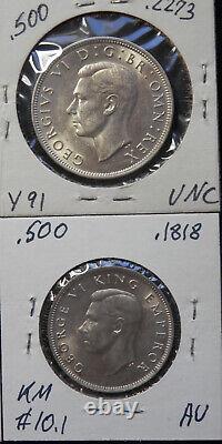 9 World Silver Coins, Circ & Unc, From 9 Diff Countries (see List), Lot #396