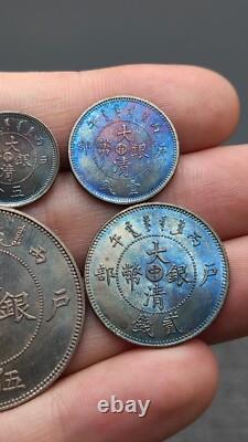 A suit of 1906 Qing Dynasty Kuang-Hsu Silver Coin Hu-Poo Dragon Money