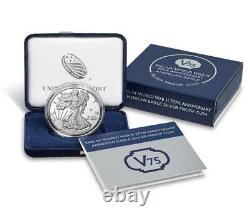 American Eagle End of World War II 75th Anniversary Silver Proof Coin 20XF (W)