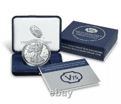 American Mint End Of World War 2 75th Anniversary Eagle Silver Proof Coin Inhand