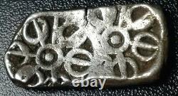 Ancient India Silver Coin Gandhara Janapada Bent-Bar Shatamana 11.22 Grams 300BC