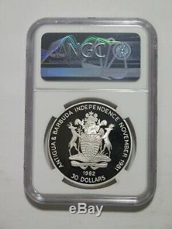 Antigua 1982 $30 Dollars Geo Washington Silver World Coin Ngc Pf70 Ultra Cameo