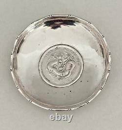 Antique 34th Year of Kuang Hsu Pei Yang Coin embedded in coin dish