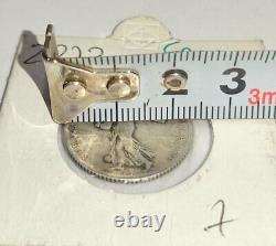 Antique Rare France 1 Franc 1906 Sower Original Tone Silver 2272 Coin 25mm