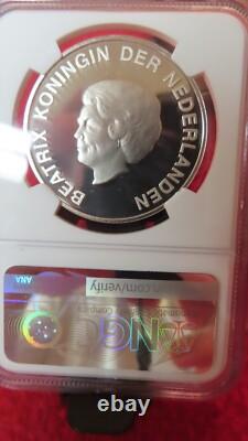 Aruba Netherlan 2003 Conch Shell Sea Shells 10 Florin Silver Coin NGC PF69 Proof