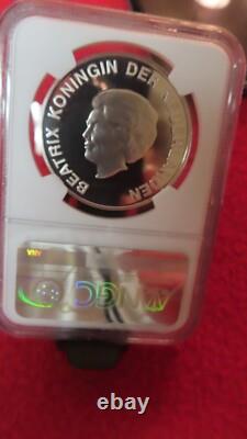 Aruba Netherlan 2003 Conch Shell Sea Shells 10 Florin Silver Coin NGC PF69 Proof