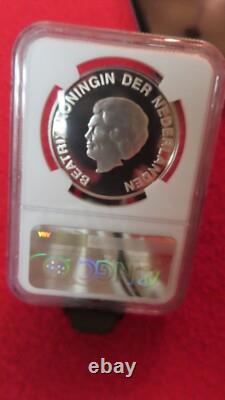 Aruba Netherlan 2003 Conch Shell Sea Shells 10 Florin Silver Coin NGC PF69 Proof