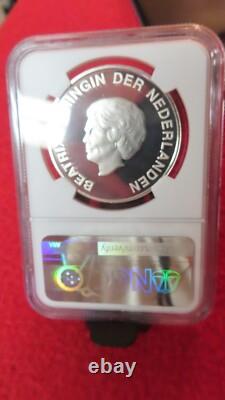 Aruba Netherlan 2003 Conch Shell Sea Shells 10 Florin Silver Coin NGC PF69 Proof