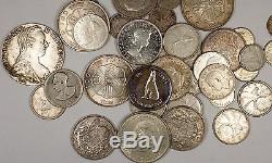 Assorted 800 Fine Silver World Coins Mostly Canada One Pound of Bulk