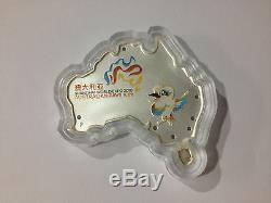 Australia $1 Pavilion Shanghai World Expo 2010 1 oz. 999 Shaped Silver Coin