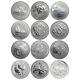 Australia 2008-2019 Perth Mint Complete 12-coin Lunar Ii Series 1 Oz Silver Set