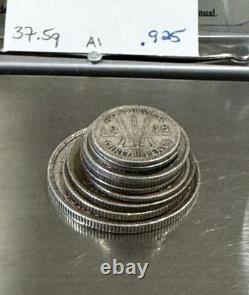 Australia Florin World Silver Coin Lot. 10 Coins 1910-1952 ASW 1.11. R70 A1-02