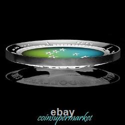 Australia Southern Sky 2014 ORION & 2013 PAVO Silver Proof Colored Domed Coins