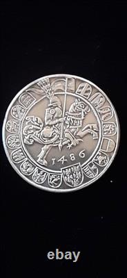 Austria 1986 Guldiner Silver Restrike 1486 Guldin first Silver $ 500th anni