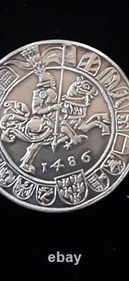 Austria 1986 Guldiner Silver Restrike 1486 Guldin first Silver $ 500th anni
