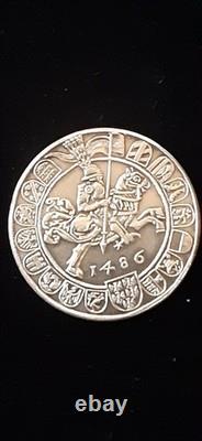 Austria 1986 Guldiner Silver Restrike 1486 Guldin first Silver $ 500th anni