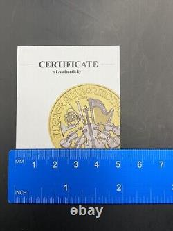 Austria Orchestra Silver. 999 Colored Coin, Certificate. COA # 011/ 100