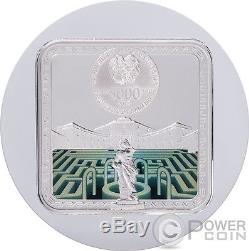 BARCELONA Labyrinths Of The World 2 Oz Silver Coin 5000 Dram Armenia 2017