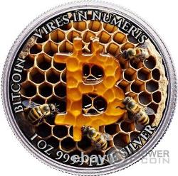 BEE Bitcoin 1 Oz Silver Coin 2$ Niue 2024