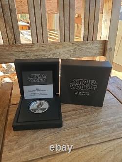 BOBA FETT's Starfighter 1 Oz Silver Coin $2 Niue 2022