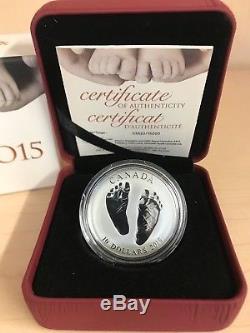 Baby Born In 2015 Welcome To The World 2015 $10 Fine Silver Coin