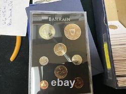 Bahrain 1968 8 Coin Proof Set with a Silver 500 Fils Coin SKU042