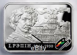 Belarus 2009 20 Rubles Painters of the World Ilja Repin 28.28g Silver Coin