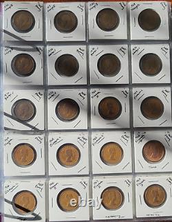 Binder of 190+ Sleeved Coins 1900 2002 Great Britain and Territories