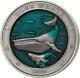 Blue Whale Underwater World 2020 3 Oz $5 High Relief Pure Silver Coin Barbados