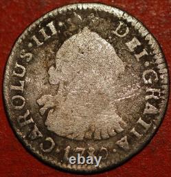 Bolivia 1/2 Real 1780 PTS PR Charles III KM# 51