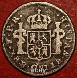 Bolivia 1/2 Real 1780 PTS PR Charles III KM# 51