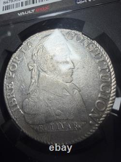 Bolivia 8 Soles 1831 PTS JL NGC AU 55